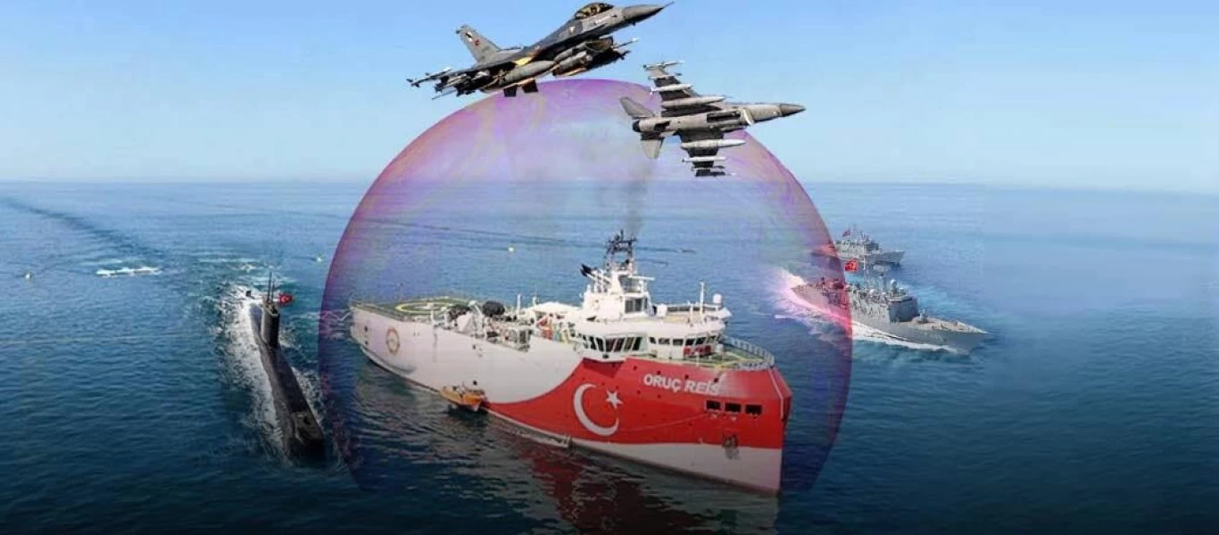 «Θόλο» προστασίας του Oruc Reis εξαγγέλλει η Τουρκία- «Ό,τι πλησιάσει στα 50 νμ με κατεύθυνση το ερευνητικό θα κτυπηθεί»